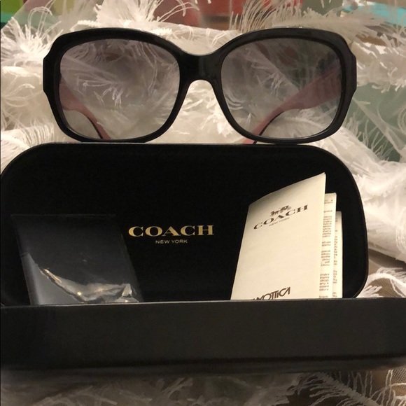 Coach Accessories - Coach NY Sunglasses “Emma” NWC” stunning pink/blk